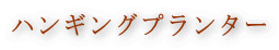 ハンギングプランター